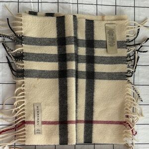 Burberry Classic Check Scarves in Beige and Cream